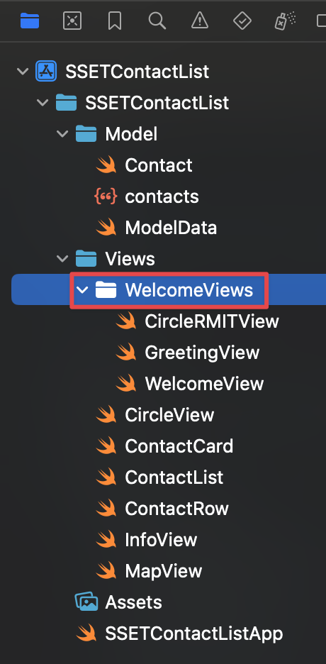 Welcome Views Folder