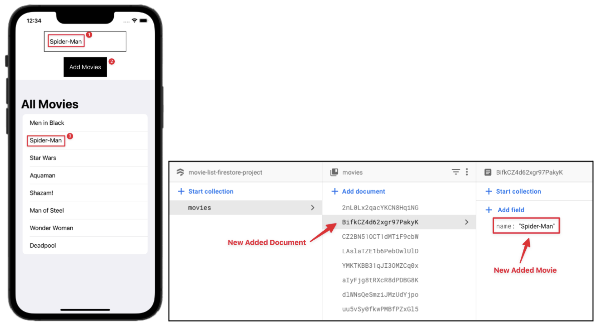 Firestore App and Database Sync
