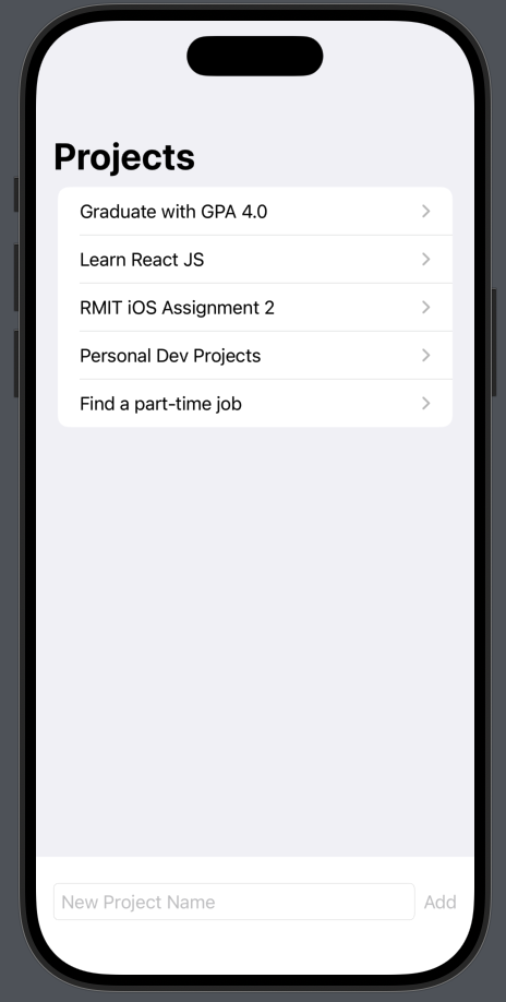To-Do App Project View