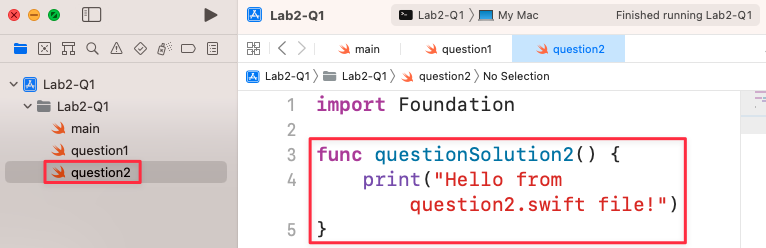 Organize Swift Files in Xcode Step 2